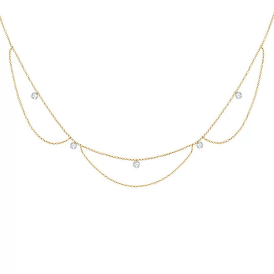 18K Lab Grown Diamond Necklace